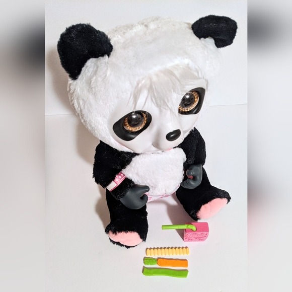 Interactive Animal Babies Nursery Panda Bear Toy With Accessories - Picture 6 of 15